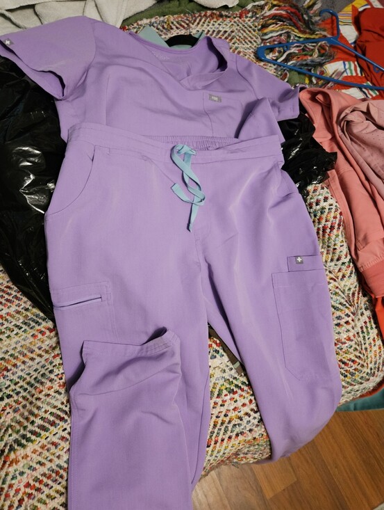 Figs Pants - Figs Women's Lavender Dew Scrub Pants Medium Catarina Medium Yola